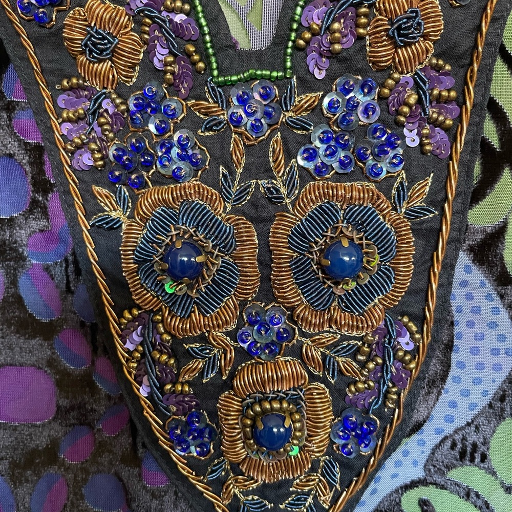 Soft Surroundings Vibrant Purple and Blue Tunic - Picture 2 of 5